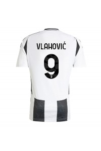 Juventus Dusan Vlahovic #9 Jalkapallovaatteet Kotipaita 2024-25 Lyhythihainen